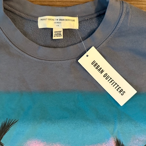 Project Social T Miami Cropped Sweatshirt Large/X-large Hoodie Fleece L XL - Picture 5 of 6